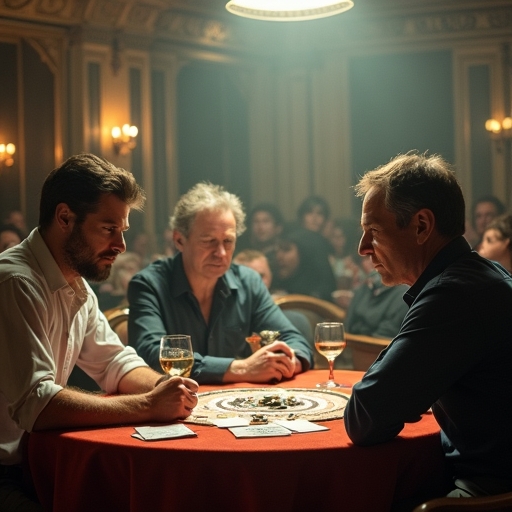 Des joueurs de courses hippiques perplexes, cherchant désespérément des conseils pour augmenter leurs gains et retrouver confiance.