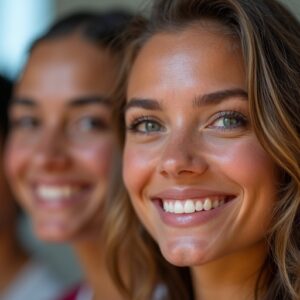 Des visages rayonnants de réussite et de satisfaction après avoir utilisé les principes du livre, montrant une nouvelle confiance en eux-mêmes et en leur capacité à rebondir.
