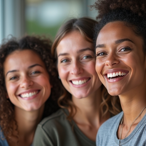 Des personnes rayonnantes de succès et de satisfaction après avoir utilisé le Print-on-DemandJackpot. Leur expression reflète la réussite financière, la liberté et le soulagement d'avoir trouvé une méthode efficace pour générer des revenus en ligne.