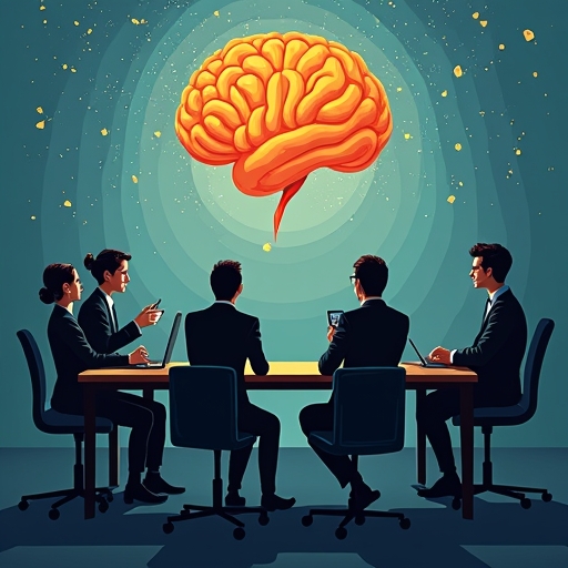 Un groupe de personnes sceptiques, cherchant des solutions en ligne sans succès, se demandant si l'intelligence artificielle peut vraiment les aider à changer leur situation financière.